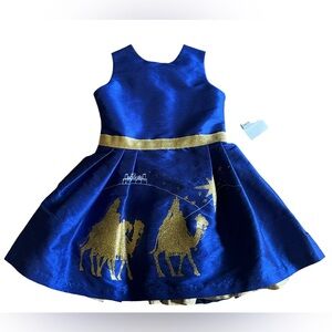 NWT FIVELOAVES TWOFISH x Nordstrom Girls 3 Blue Sleeveless Dress Made in CA, USA